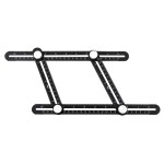 NEO TOOLS 72-350 Kątownik regulowany, 4 ramiona