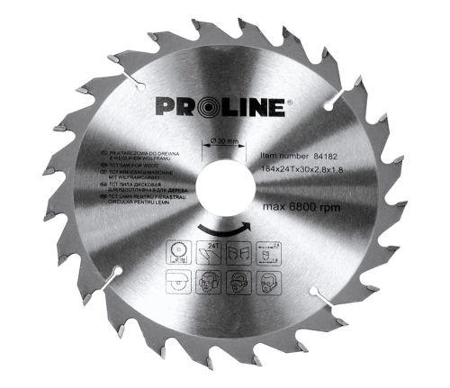PROLINE 84456 Tarcza do cięcia drewna 450 x 30 mm, 60z