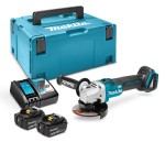 MAKITA DGA504RTJ Akumulatorowa szlifierka kątowa 125 mm 18V w skrzynce makpac + 2 x 5 Ah + ładowarka