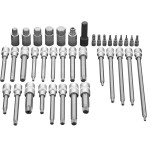 NEO TOOLS 08-710 Klucze trzpieniowe Torx, Spline, Ribe, Hex, Star, zestaw 38 szt.