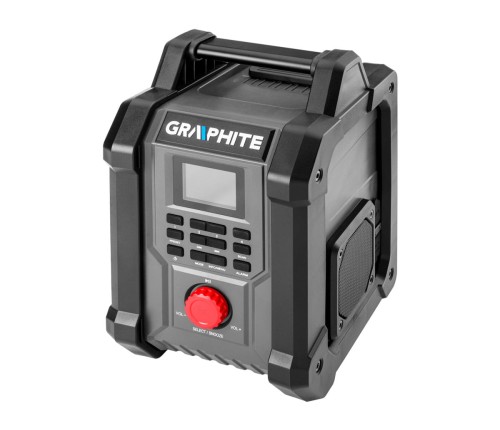 GRAPHITE 58GE128 Radio budowlane DAB+ / FM z Bluetooth, ENERGY+ 18V Li-Ion bez akumulatora