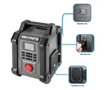 GRAPHITE 58GE128 Radio budowlane DAB+ / FM z Bluetooth, ENERGY+ 18V Li-Ion bez akumulatora