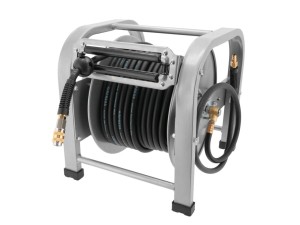 AIRPRESS 46508 Automatyczne zwijadło pneumatyczne na bębnie z wężem gumowym 8 x 14 mm, 30 m