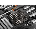 NEO TOOLS 10-218 Klucze nasadowe 1/2" 3/8" 1/4" zestaw 300 elementów CrV, w walizce