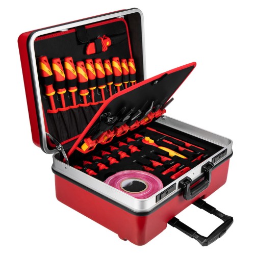 NEO TOOLS 01-312 Zestaw narzędzi izolowanych do naprawy aut elektrycznych i hybrydowych 51 elementów