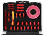 NEO TOOLS 01-312 Zestaw narzędzi izolowanych do naprawy aut elektrycznych i hybrydowych 51 elementów
