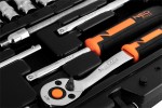 NEO TOOLS 10-004 Klucze nasadowe 1/4" CrV zestaw 46 sztuk