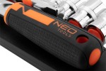 NEO TOOLS 10-000 Klucze nasadowe 1/4" CrV zestaw 14 sztuk