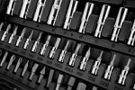 NEO TOOLS 10-062 Klucze nasadowe 1/2" 1/4" CrV zestaw 94 szt.