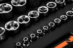 NEO TOOLS 10-062 Klucze nasadowe 1/2" 1/4" CrV zestaw 94 szt.