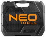 Zestaw kluczy nasadowych 1/2" i 1/4", 110 elementów, CrV, walizka, NEO TOOLS 10-066