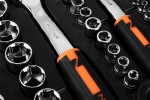 Zestaw kluczy nasadowych 1/2", 3/8" i 1/4", 219 elementów, CrV, walizka, NEO TOOLS 10-076