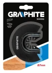 GRAPHITE 56H062 Tarcza półokrągła HSS do metalu, 87 mm, 200 zębów