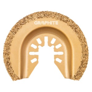 GRAPHITE 56H064 Tarcza półokrągła HM do ceramiki, 64 mm, pokrycie nasypem z węglika wolframu