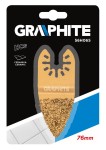 GRAPHITE 56H065 Płytka ścierna HM do ceramiki 76 mm, pokrycie nasypem z węglika wolframu