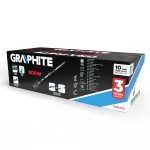 GRAPHITE 59G265 Szlifierka do gipsu 800 W, tarcza 225 / 215 mm, teleskopowy uchwyt, led