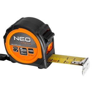 NEO TOOLS 67-115-1 Miara zwijana stalowa 5 m x 25 mm, magnes