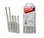 MAKITA Zestaw narzędzi 18V DDF485 wiertarko-wkrętarka + DGA504 szlifierka kątowa 125 mm + DTD153 zakrętarka 170 Nm + DHR242 młotowiertarka SDS Plus + DMR108 radio + 4 x 5 Ah Li-Ion + zestaw wierteł SDS Plus