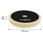 Pad polerski 150 x 150 mm x 25 mm, gąbka ścierna biała Neo 08-978