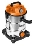 NEO TOOLS 04-738 Odkurzacz przemysłowy 1400 W zbiornik 30l  do pracy na sucho i mokro + akcesoria