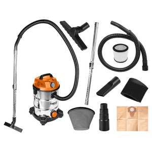 NEO TOOLS 04-738 Odkurzacz przemysłowy 1400 W zbiornik 30l  do pracy na sucho i mokro + akcesoria