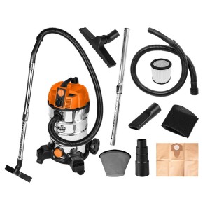 NEO TOOLS 04-739 Odkurzacz przemysłowy 1600 W zbiornik 35l  do pracy na sucho i mokro + akcesoria