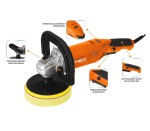 NEO TOOLS 04-701 Polerka 900 W, 150 mm, obroty 600 - 3000
