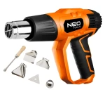 NEO TOOLS 04-710 Opalarka 2000 W, I: 50?C, II: 70-600?C, wyświetlacz, płynna regulacja, walizka