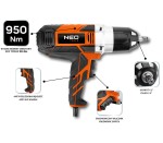 NEO TOOLS 04-720 Klucz udarowy 1/2" 1020 W, 950 Nm z 4 nasadkami