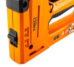 NEO TOOLS 16-030 Zszywacz tapicerski wielofunkcyjny 4w1, 6-14 mm, aluminiowy, zszywki J, G, L, E