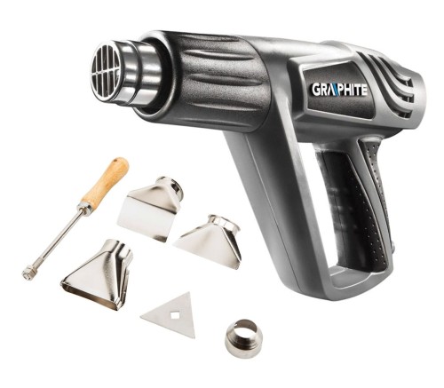 GRAPHITE 59G522 Opalarka 2000 W, zakres temperatur  25?C - 550?C, walizka