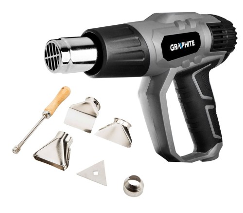 GRAPHITE 59G526 Opalarka 2000 W, zakres temperatur  50?C - 550?C, płynna regulacja, walizka