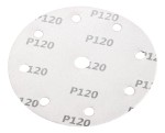 NEO TOOLS 08-994 Krążki ścierne na rzep 150 mm P120, 5 sztuk, z 9 otworami do 04-721