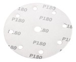 NEO TOOLS 08-995 Krążki ścierne na rzep 150 mm P180, 5 sztuk, z 9 otworami do 04-721