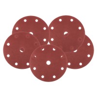 NEO TOOLS 08-996 Krążki ścierne na rzep 150 mm P240, 5 sztuk, z 9 otworami do 04-721