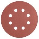 GRAPHITE 55H944 Krążki ścierne na rzep 125 mm, K240, 5 sztuk, z 8 otworami