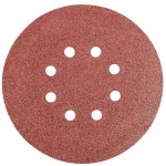 GRAPHITE 55H946 Krążki ścierne na rzep 150 mm, K60, 5 sztuk, z 8 otworami