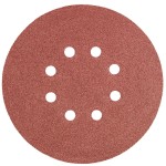 GRAPHITE 55H948 Krążki ścierne na rzep 150 mm, K100, 5 sztuk, z 8 otworami
