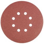 GRAPHITE 55H949 Krążki ścierne na rzep 150 mm, K120, 5 sztuk, z 8 otworami