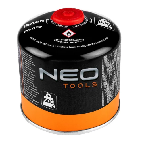 Nabój z gazem butan 500 g nakręcany Neo 20-036