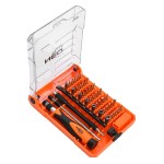 NEO TOOLS 06-111-1 Końcówki wkrętakowe precyzyjne z uchwytem 45 szt.