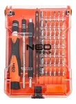 NEO TOOLS 06-111-1 Końcówki wkrętakowe precyzyjne z uchwytem 45 szt.