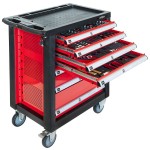AIRPRESS 79156 Profesjonalny wózek narzędziowy 217 elementów 7 szuflad