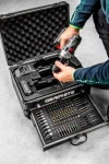 Zestaw Energy+ w walizce aluminiowej: wiertarko wkrętarka 18V 2x 2Ah, 109 akcesoriów, Graphite 58G022-PS15