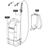 Opryskiwacz akumulatorowy Energy + 18V, Li-lon, zbiornik 15L, 3 dysze,bez akumulatora, Graphite 58GE106