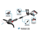 Podkaszarka akumulatorowa Energy+ 18V Li-lon, szerokość koszenia 280 mm, bez akumulatora, Graphite 58GE112
