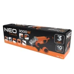 NEO TOOLS 04-715 Szlifierka kątowa 3000 W, tarcza 230 mm 6600 obr/min, do drewna i metalu
