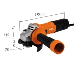 NEO TOOLS 04-716 Szlifierka kątowa 1000 W, tarcza 125 mm, regulacja obrotów 3000-12000 obr/min