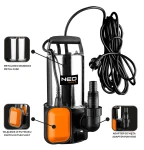 NEO TOOLS 04-735 Pompa zanurzeniowa do wody brudnej 900 W INOX przepływ 17000 l/h