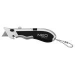 Nóż mini z ostrzem trapezowym + 4 dodatkowe ostrza, 30 szt. Neo 63-703
